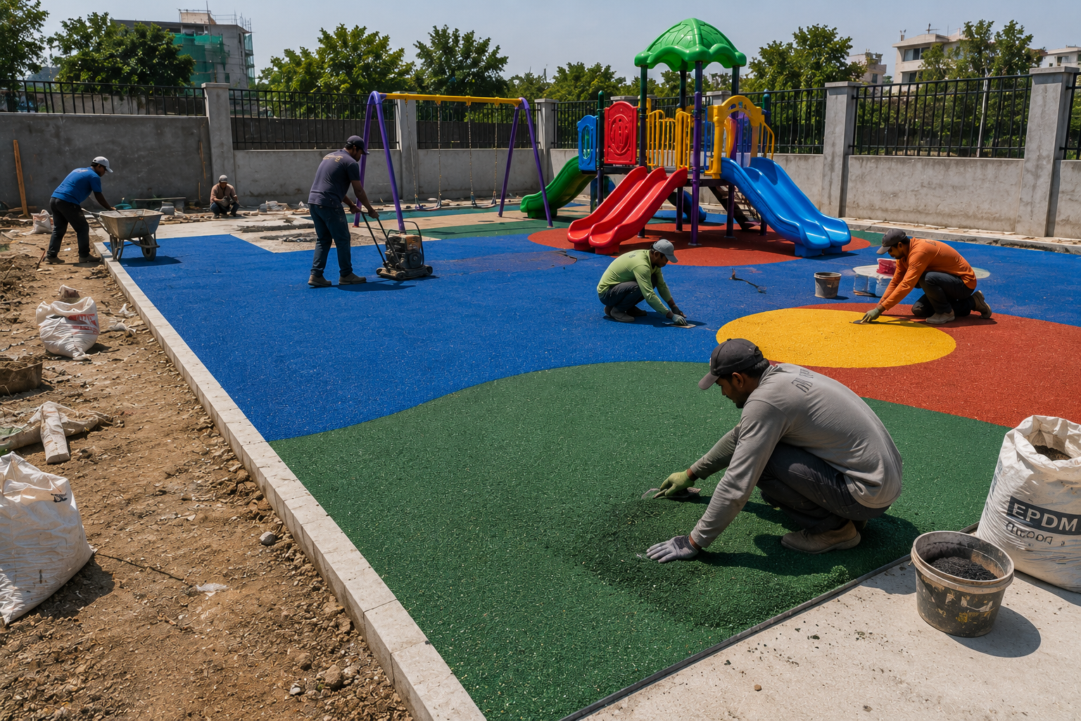 Kids Play Area Construction
